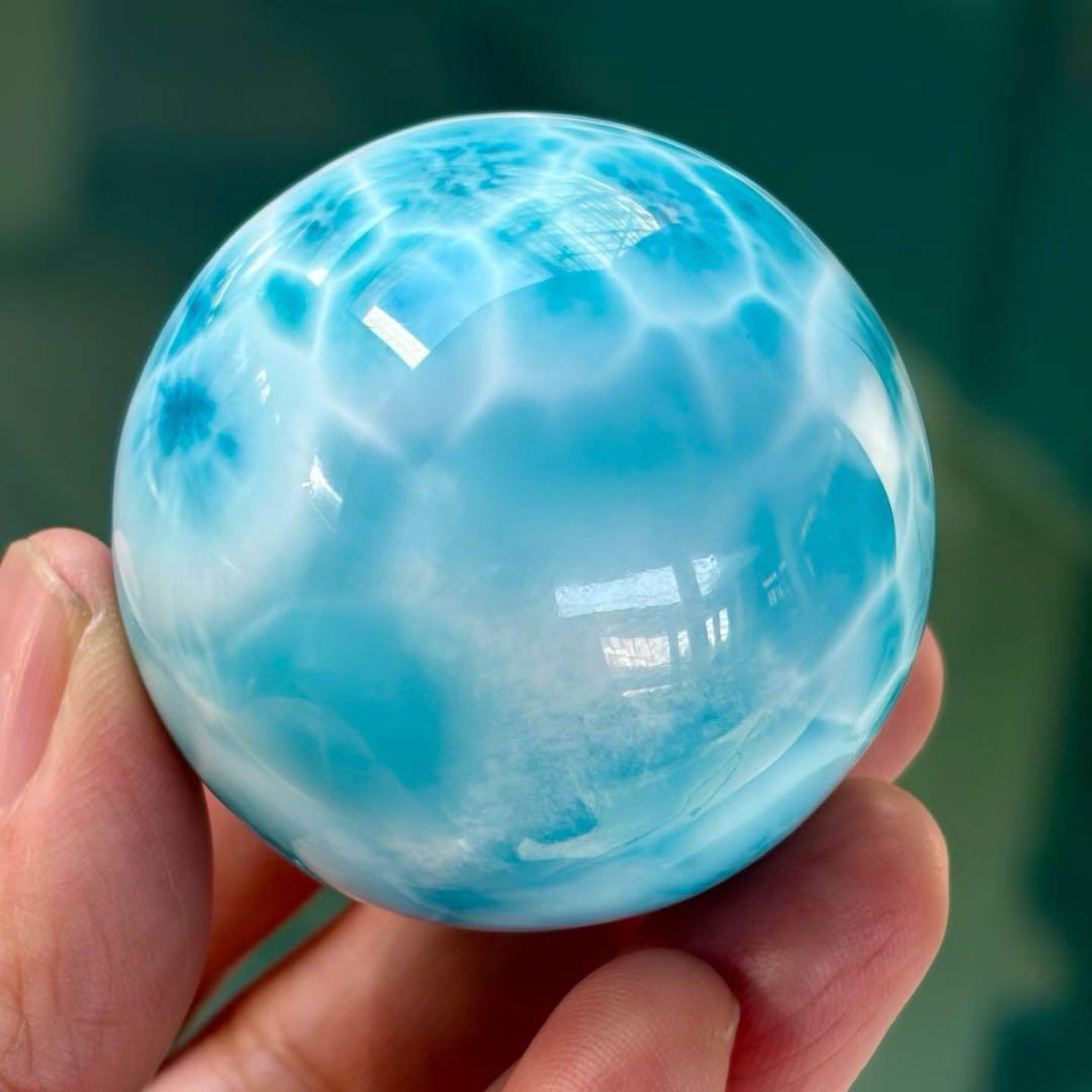 ⭐︎【極上品】天然 ラリマー 置物 45mm 138.2g