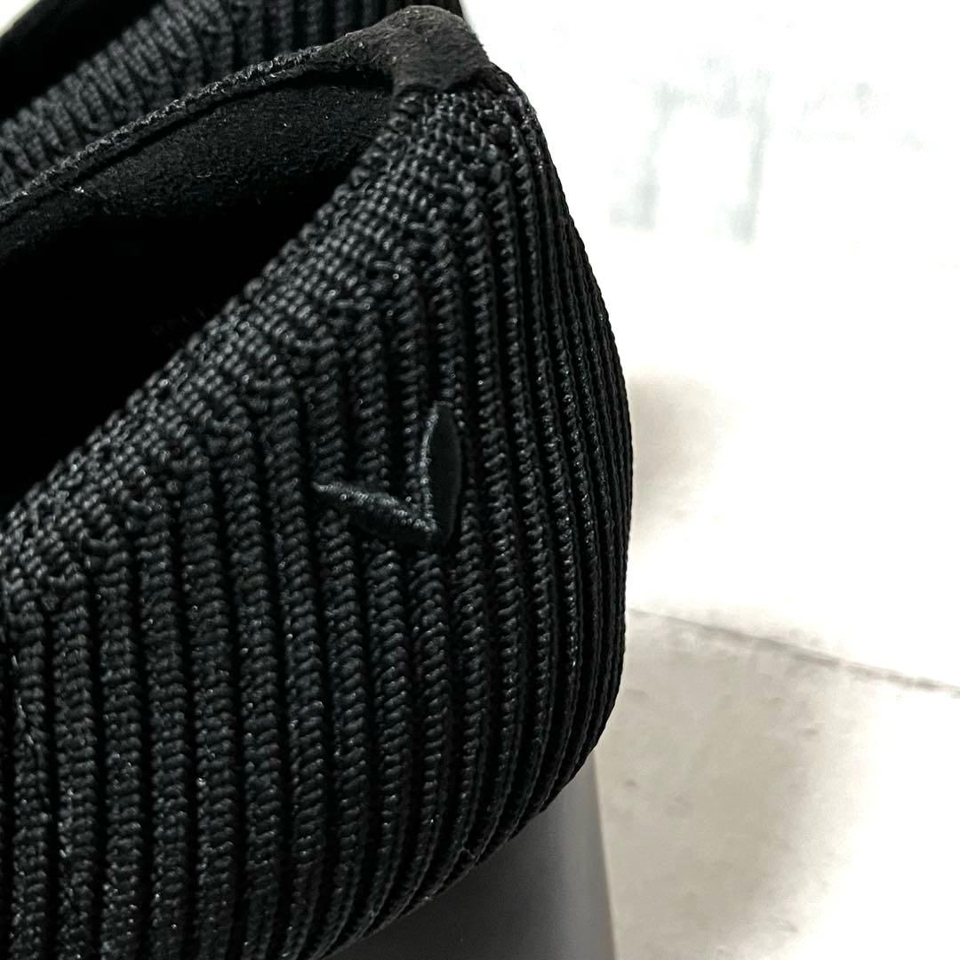 極美品【ヴィヴァイア】スクエアトゥ チャンキーヒール リボン♡ブラック 36.5