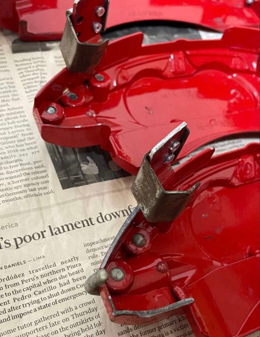 アルファード 30系 ロゴ入り キャリパーカバー レッド 前後一式セット