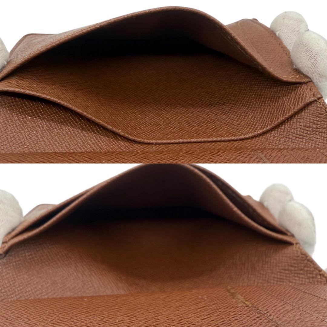 ルイヴィトン　ヴィエノワ　モノグラム　ブラウン　茶色　がま口　折り財布　新型