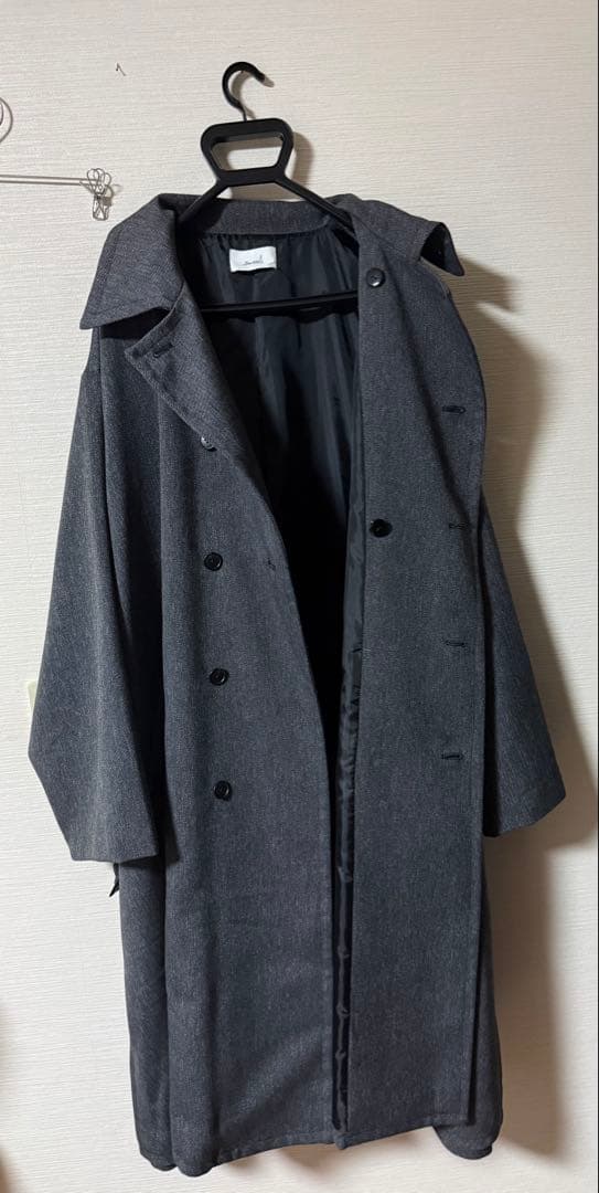 soerte オーバーサイズダブルブレスト スタンドカラーコート サイズ2