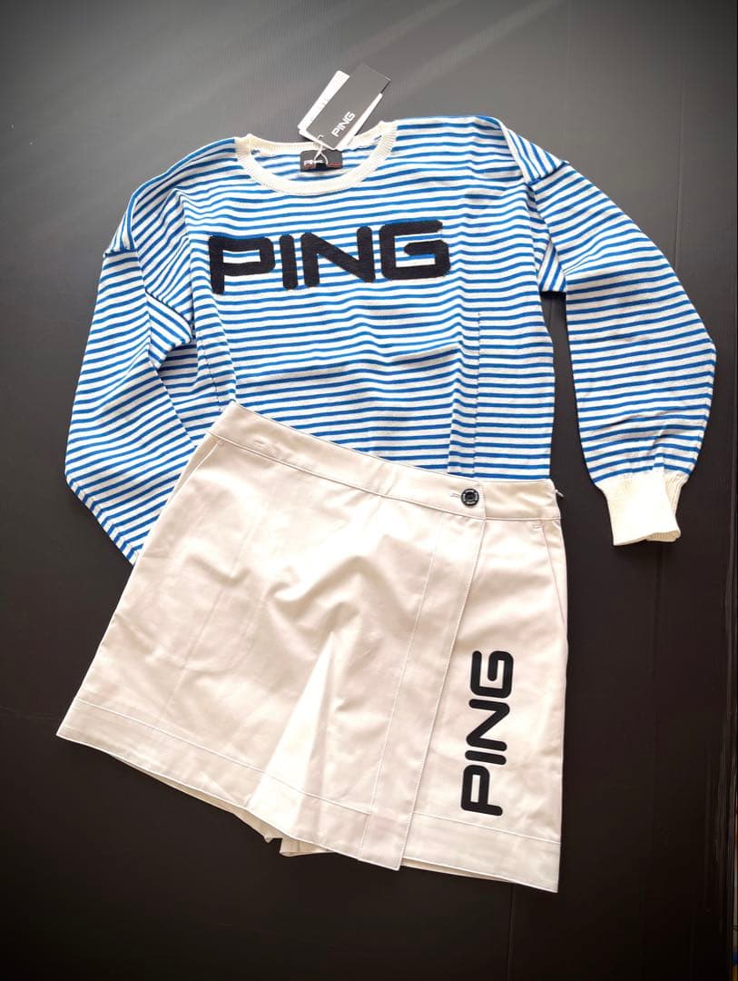 【新品タグ付き】PING 上下セット　セーター　スカート