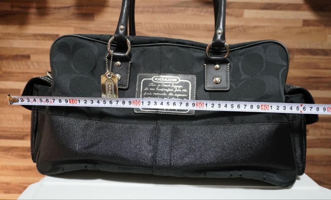 COACH ボストンバッグ 黒 美品 中古 数回使用