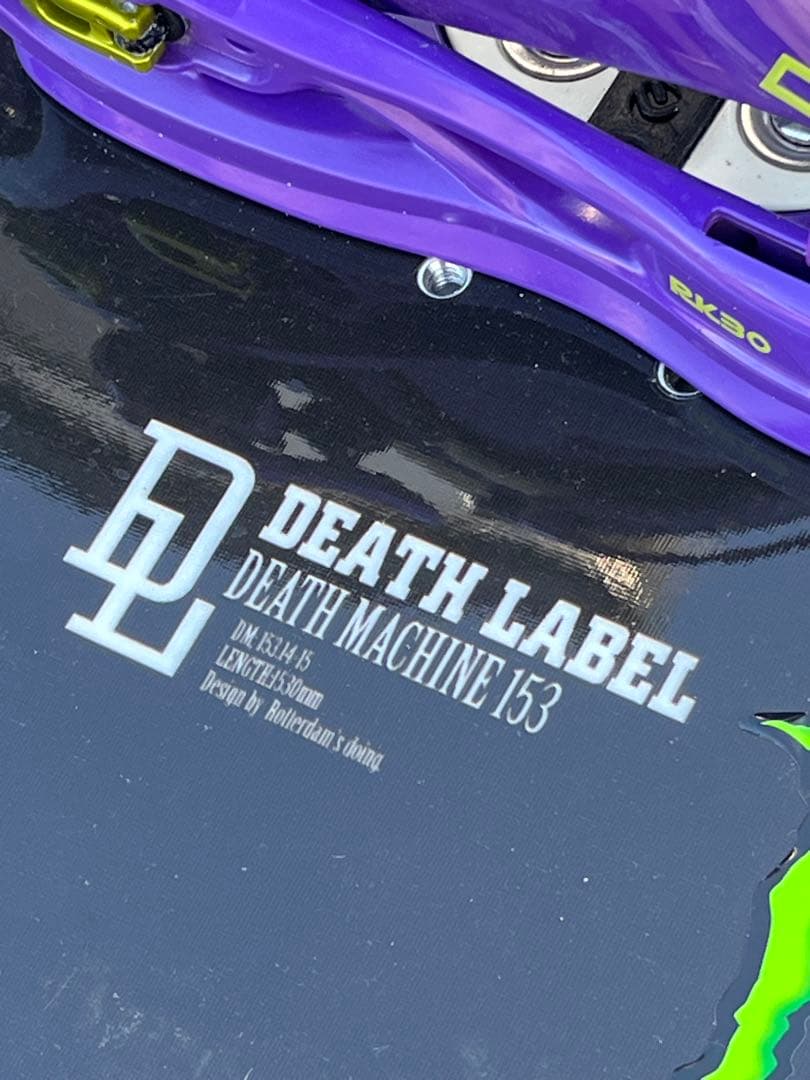 スノーボードセット　デスレーベル　デスマシーン153