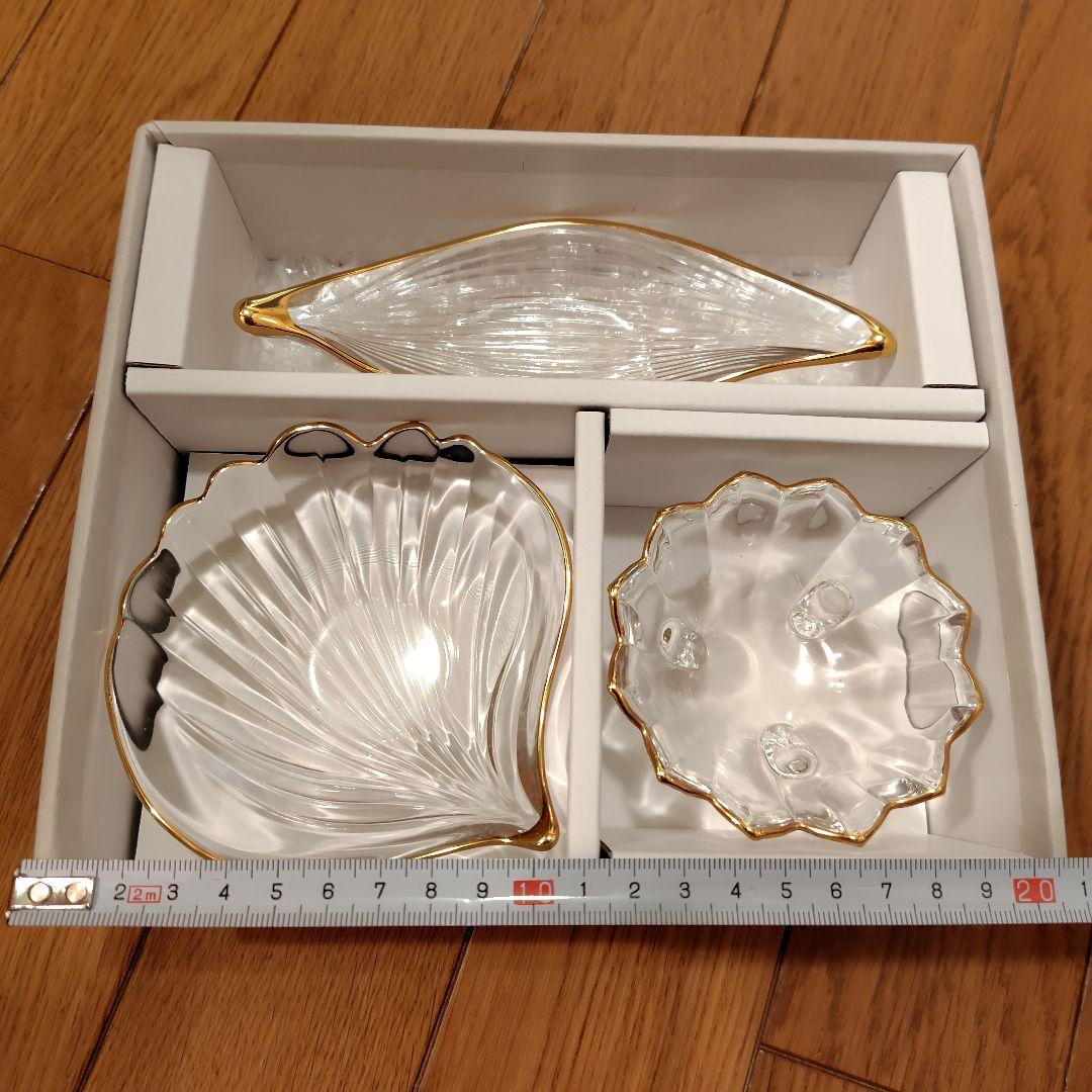 WACO 銀座和光　ガラス小鉢　3点セット