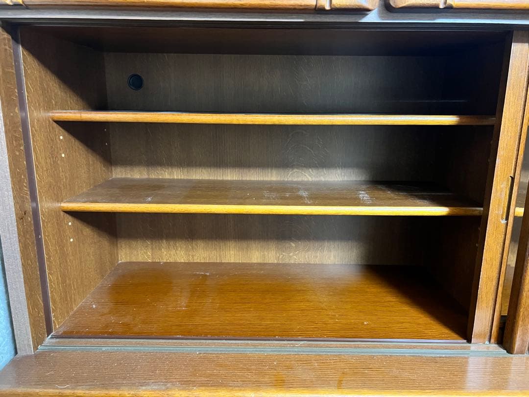 【最安値】水屋箪笥 欅茶箪笥 食器棚 キャビネット 古民家 アンティーク 和家具