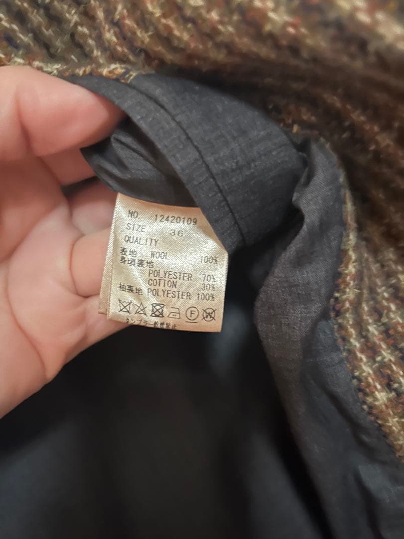 正規品　TODAYFUL チェックジャケット　36