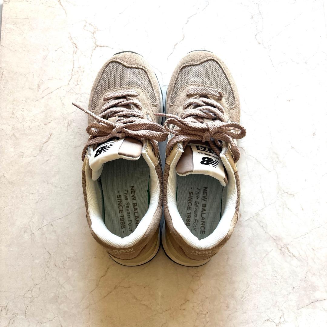 ニューバランス　Ｕ574Ｗ02Ｄ　23.5㎝　 ベージュ　正規品