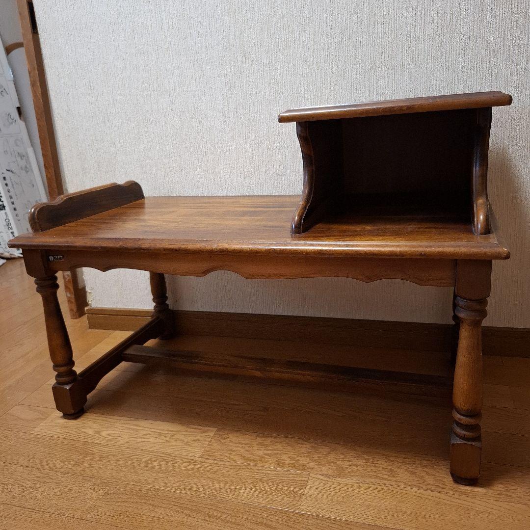 カリモク/Karimoku/テレフォンベンチ/電話台/サイドテーブル/コロニアル