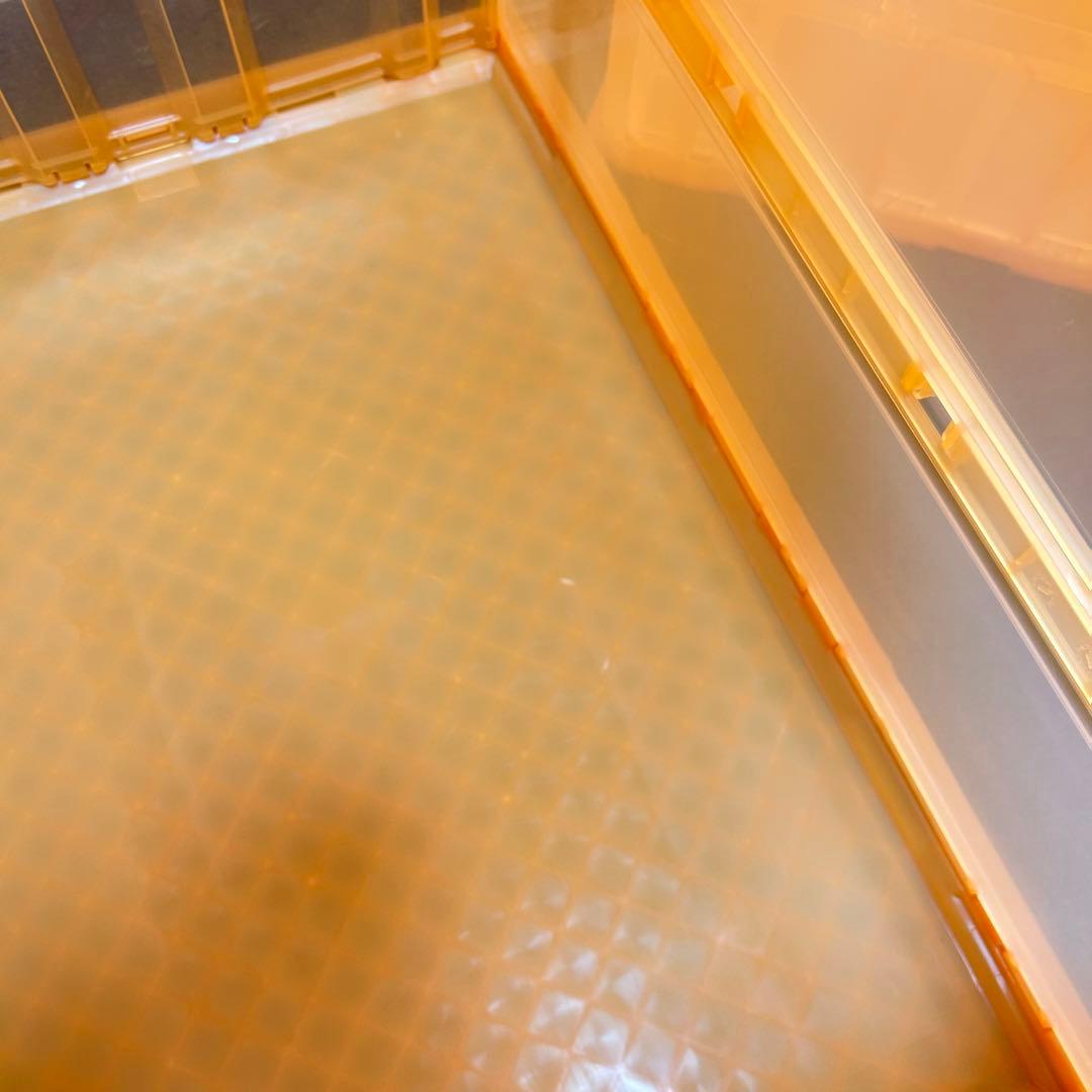 【8個セット①】コンテナ トラスコ中山 スケルコンオリコン 50L オレンジ