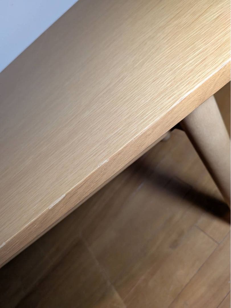 ■送料込■無印良品 木製ミドルテーブル オーク材 ローテーブル センター机