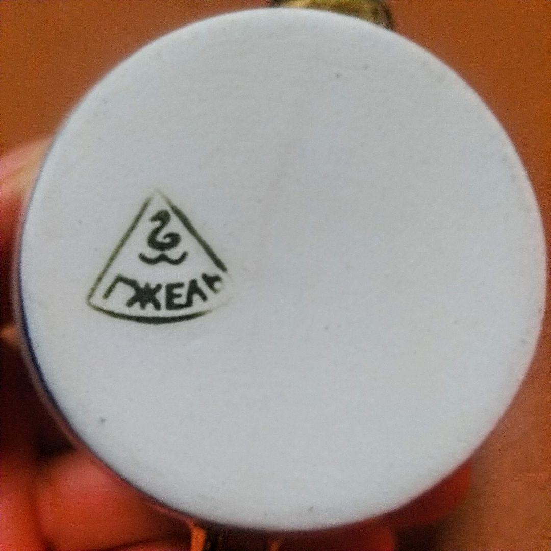 美品◆旧ソ連製◆グジェリ陶器 サモワール 置物 ヴィンテージ ハンドペイント