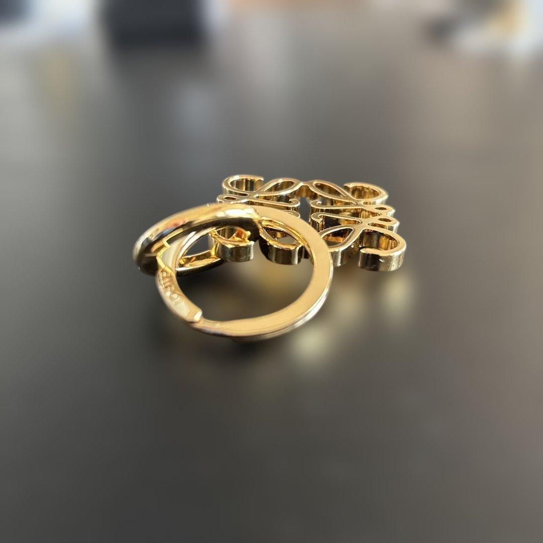 ロエベ❗️キーホルダー　美品❗️ゴールド　アナグラム