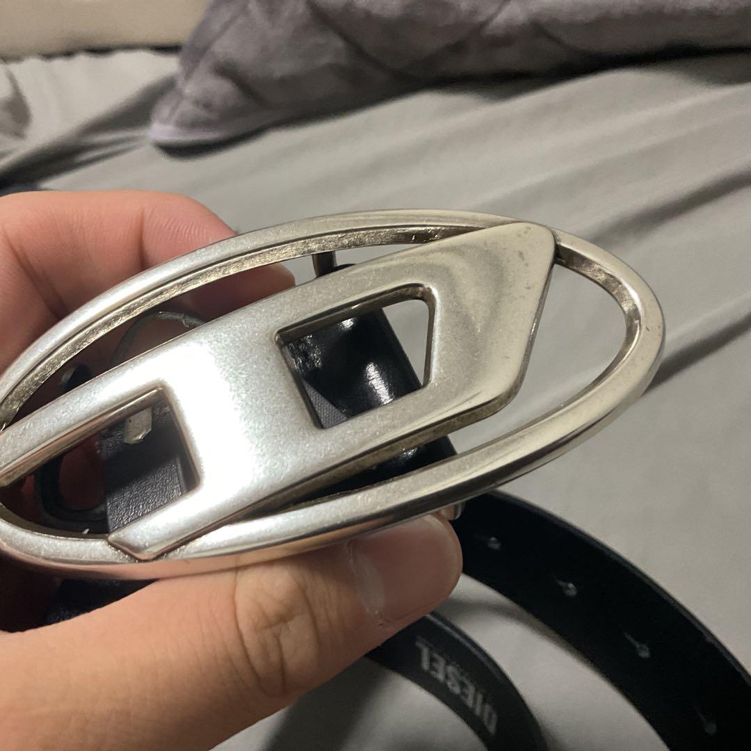 DIESEL ブラック 本革 ベルト 85/34 早いもの勝ち‼️