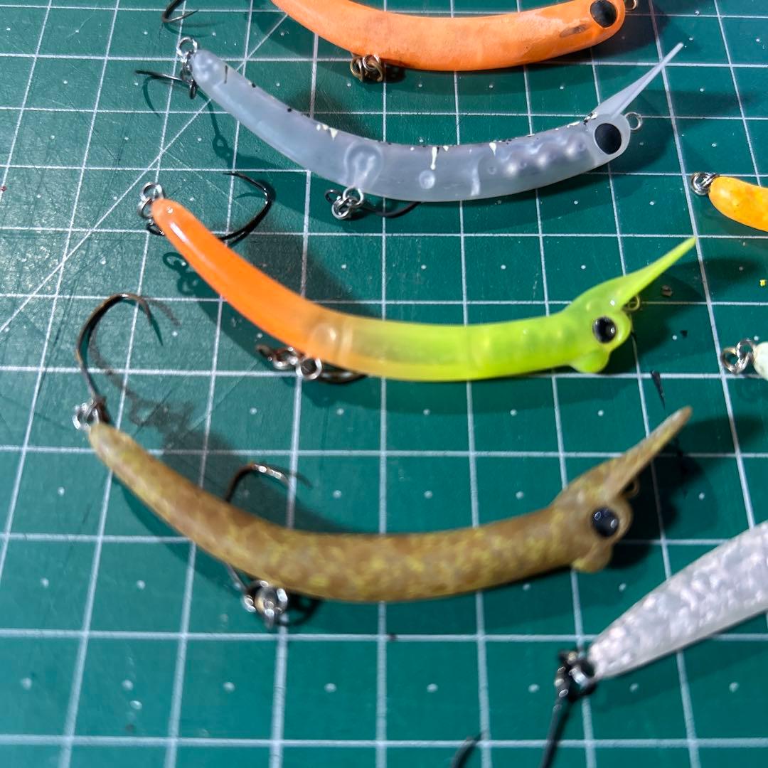 さかさにょろ バックストローク7個セットエリアトラウトフィッシングルアー