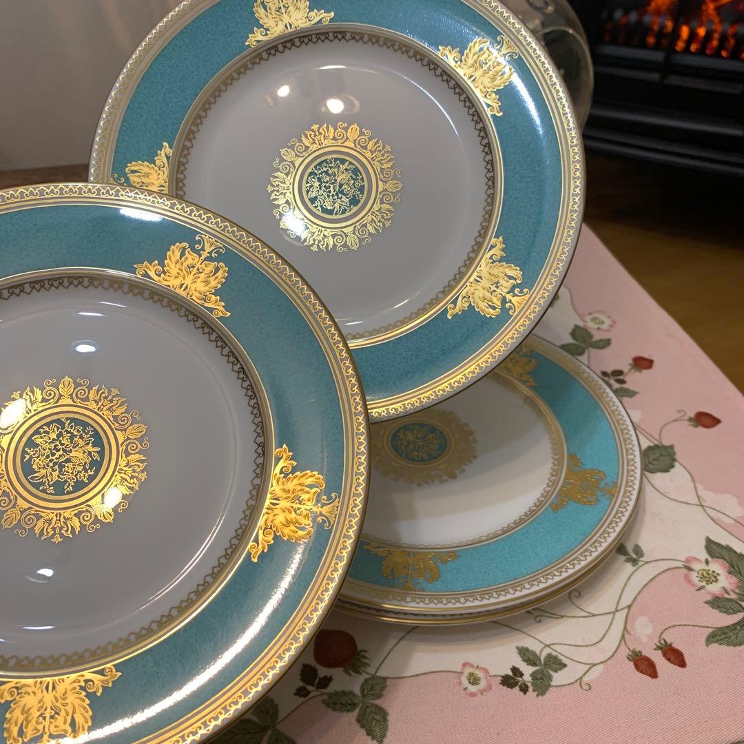 未使用　ウェッジウッド コロンビア　パウダー　ターコイズ　ティーカップ　ポット