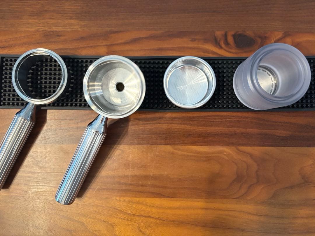 【美品】Superkop エスプレッソマシン、ボトムレスポルタフィルター付