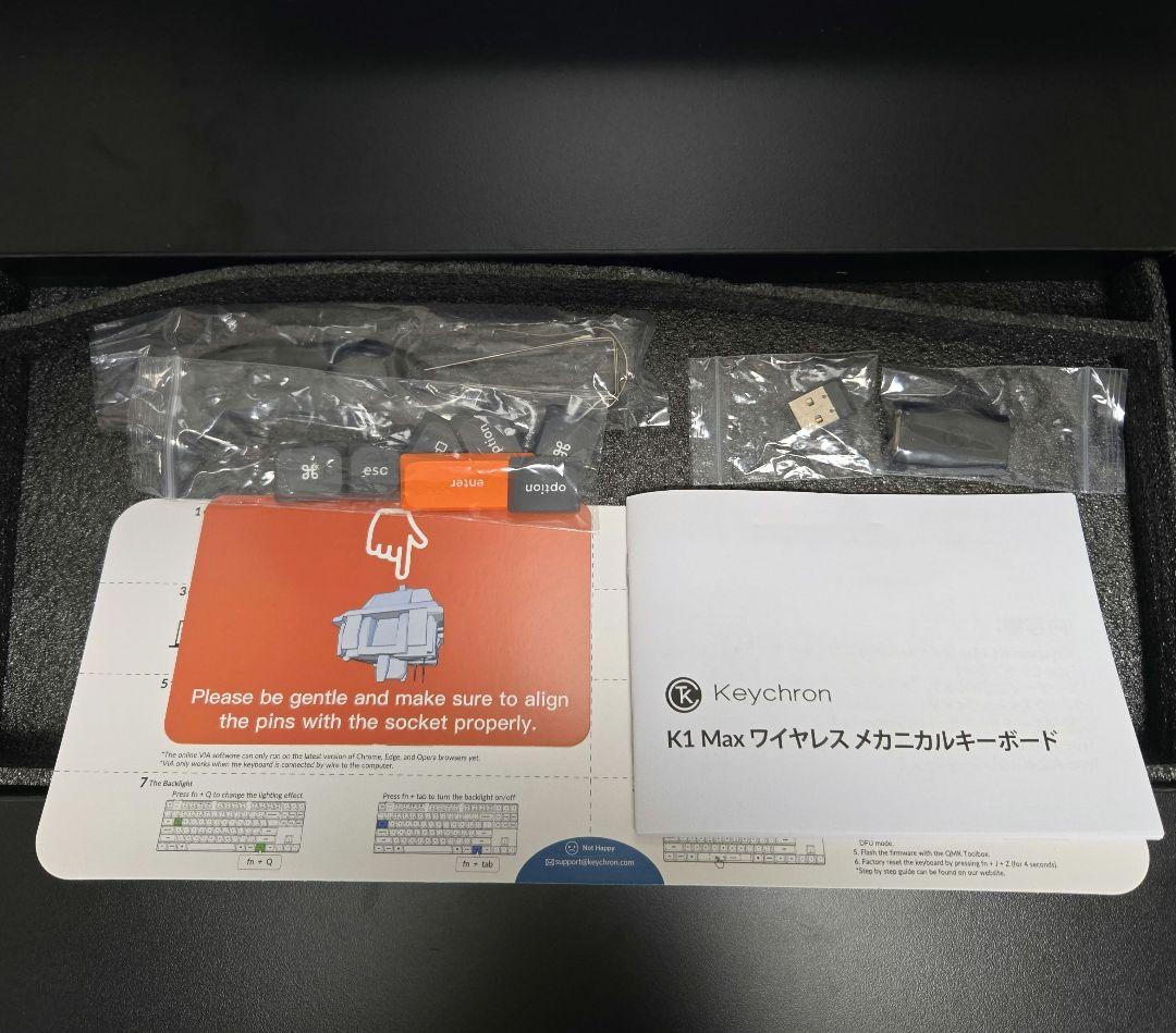 Keychron k1 max US配列 赤軸 ホットスワップ