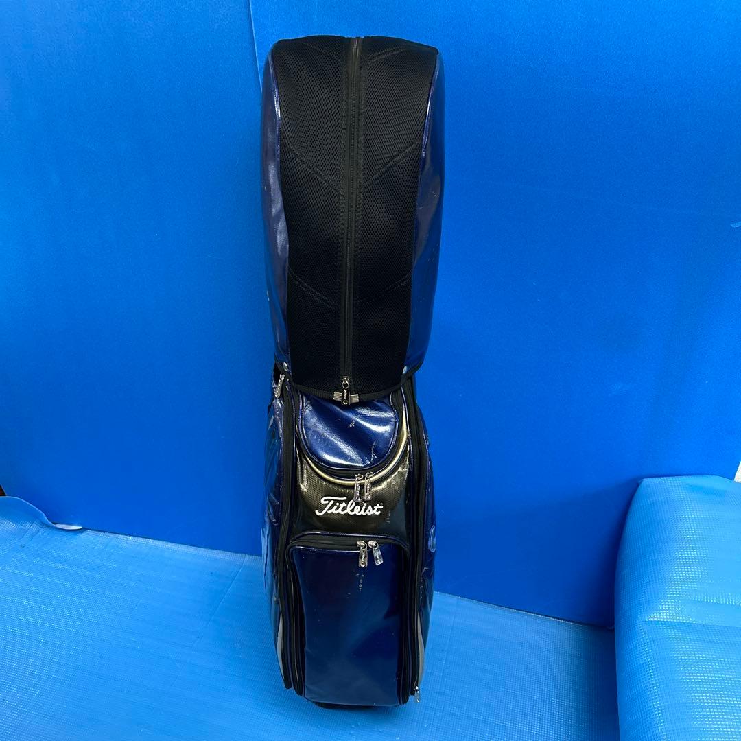 Titleist キャディバッグ アスリートモデル豪華エナメル・ネイビー