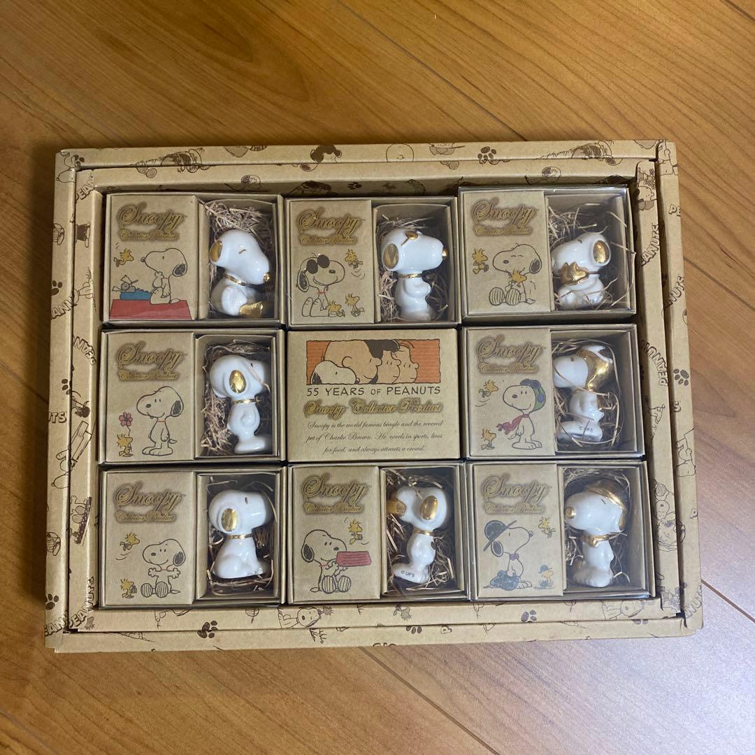スヌーピー 陶器 ミニチュア　レア　8点セット