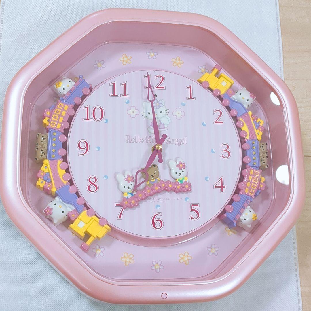 シチズン サンリオ キティ 掛け時計 ピンク