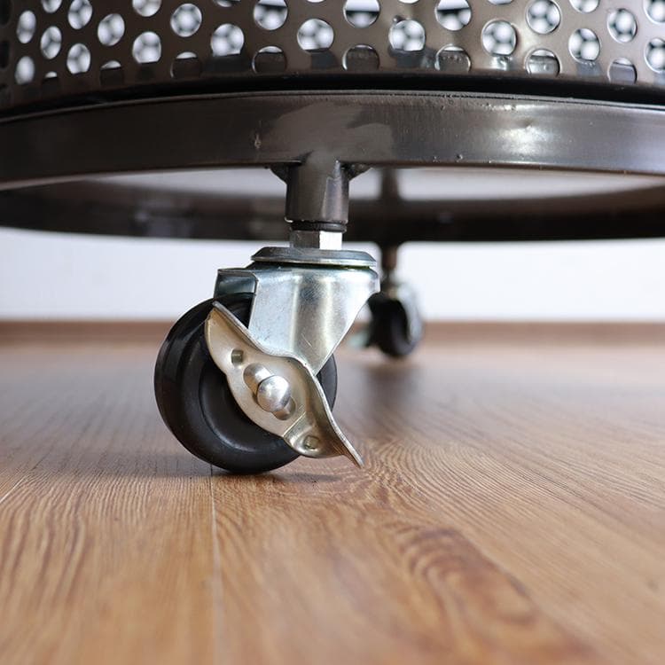 ワゴン キャスター付き 丸 円形 3段 収納 インダストリアル