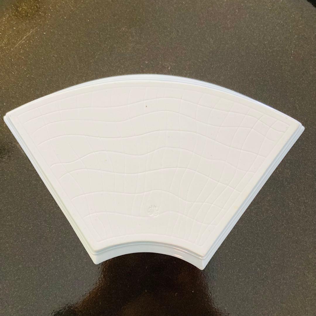 有田焼 緑彩小花 回転オードブル皿セット 『大』回転台 食器６点セット