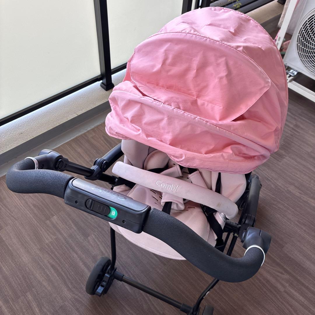 【コンビ高級ライン】ベビーカー combi AttO type-Lライトピンク