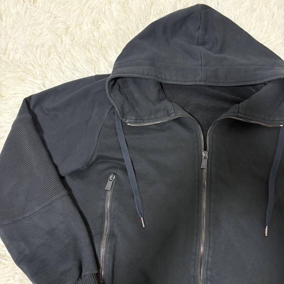 TATRAS タトラス　ブラック　フード付きジップアップパーカー　サイズ03