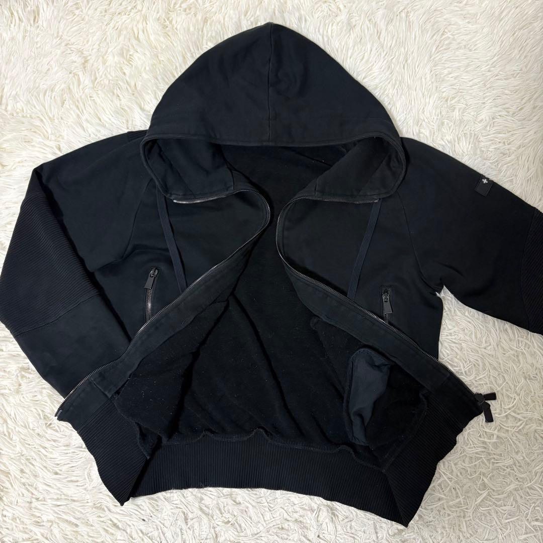 TATRAS タトラス　ブラック　フード付きジップアップパーカー　サイズ03