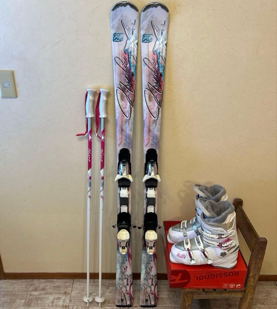 【yuki】カービングスキーセット　スキー板152㎝　ブーツ25.5㎝