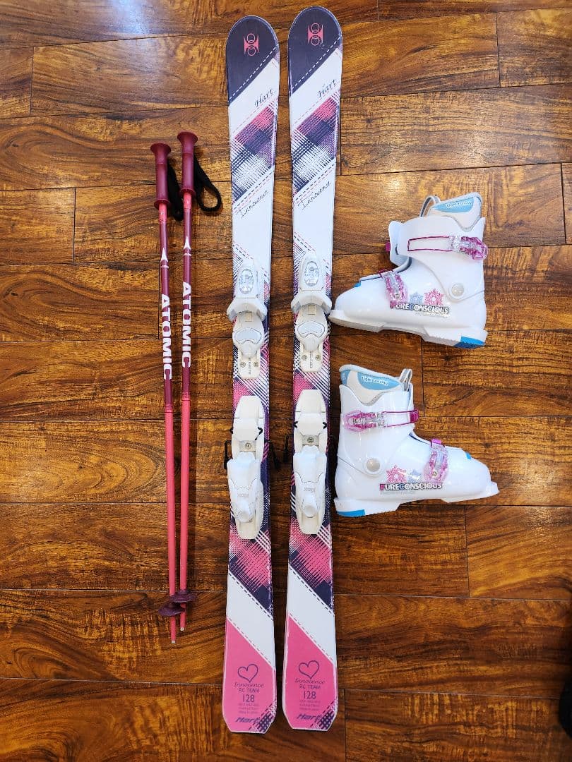 HARTジュニアスキー4点セット 128cm ブーツ23.0cm