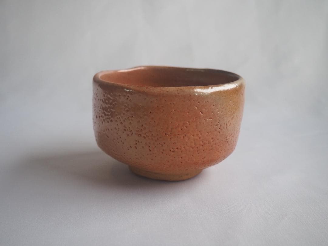 裏千家15世鵬雲斎御書付『備前志野茶碗』藤原敬介造 (共箱)