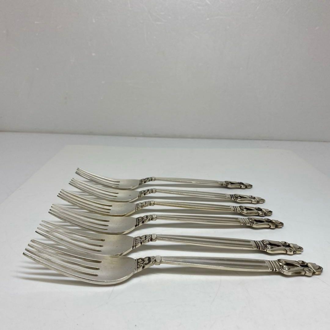 ジョージジェンセン　sterling ディナーフォーク6本　354g