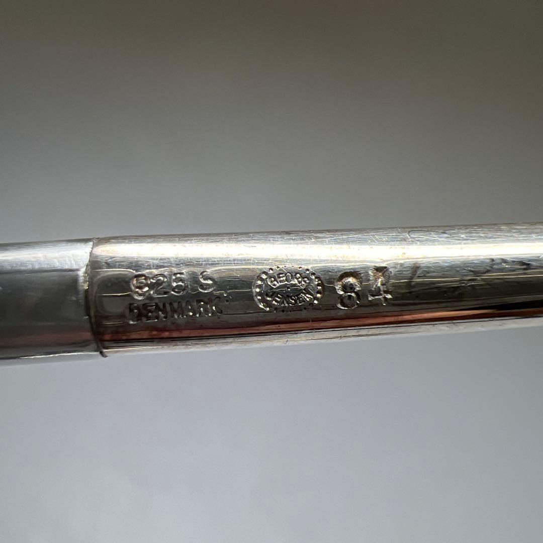 ジョージジェンセン　最高級ブロッサムティースプーン4本　共袋　53g/約10㎝