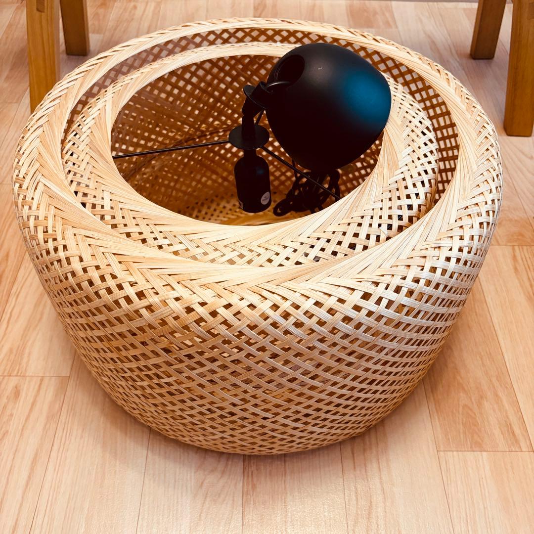 美品✴︎送料込【IKEA✴︎スィネリグペンダントランプ】竹50 cm自然素材和洋OK