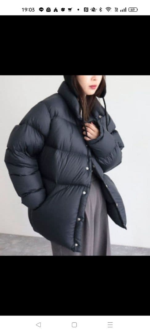 GERRY Big Down 　完売品　ブラック　新品タグ付き