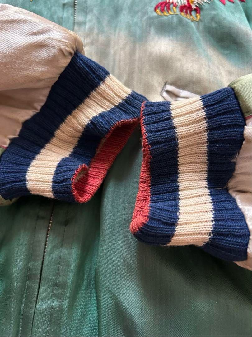 す*ん様 50'sヴィンテージ スカジャン 虎 鷲 龍 鷹 刺繍 TTS Zip