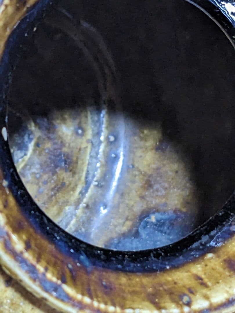 ⭐️瀬戸焼 江戸時代前期 鉄釉小壺 花器置物 飾り 古美術品 骨董品