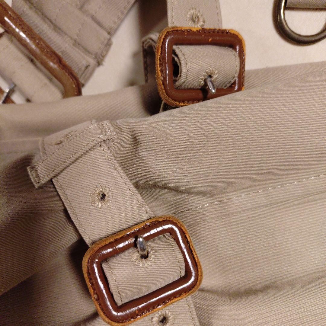 中古アクアスキュータムメンズトレンチコートベージュ38サイズ（Lサイズ相当）