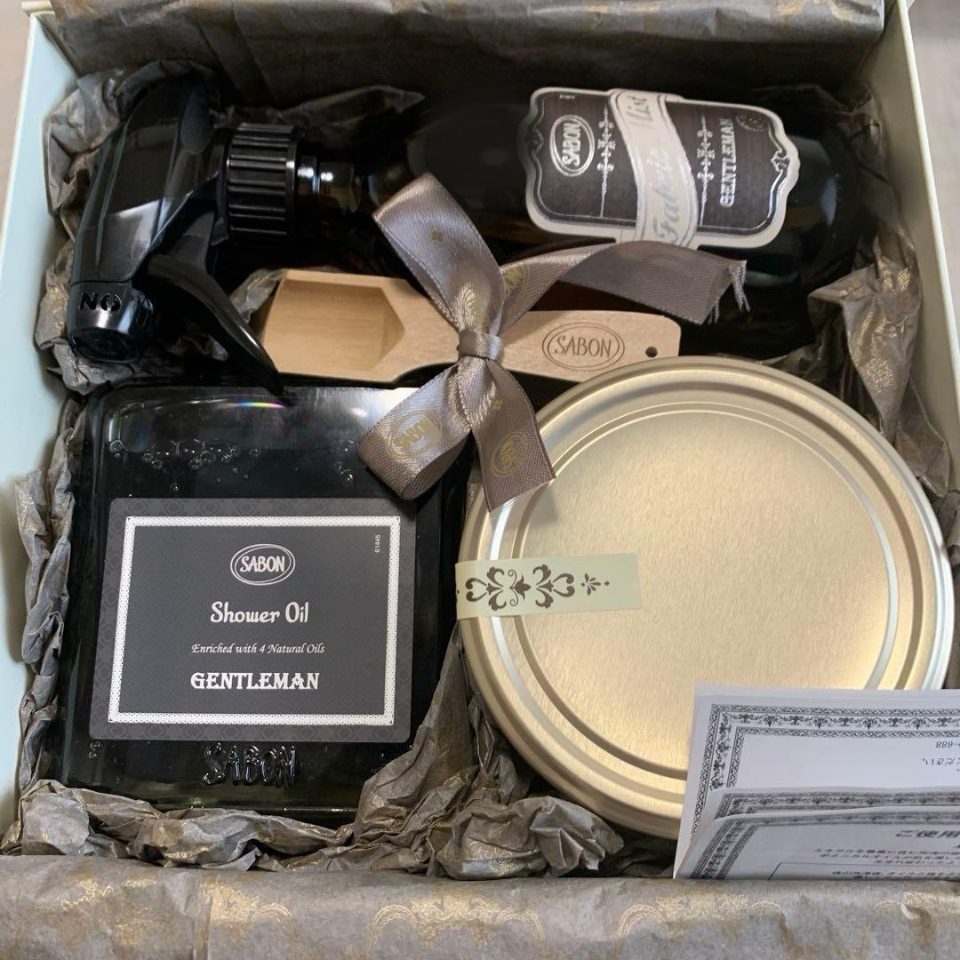 SABON ジェントルマン　ファブリックミスト　　シャワーオイル ボディスクラブ
