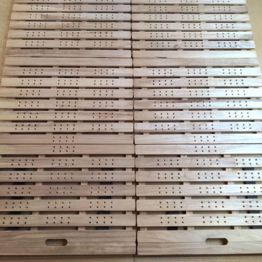 木製すのこベッド すのこマット　ダブルサイズ