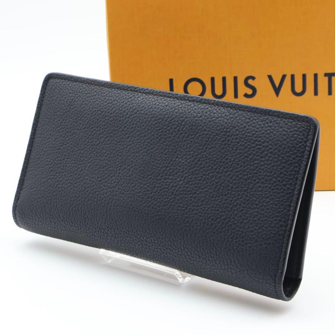 【超極美品】ルイヴィトン　ポルトフォイユブラザNM アエログラム　長財布　黒
