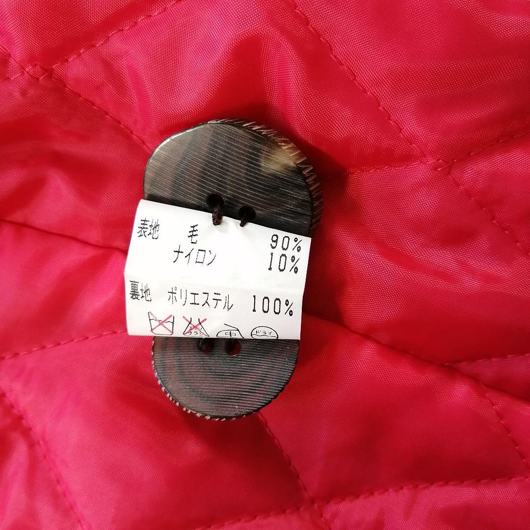 MILK タータンチェック ロングコート 90s レッド FREE