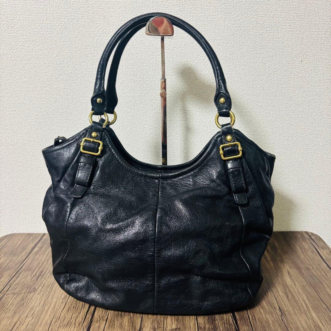 COACH コーチ トートバッグ マディソン オールレザー 馬車ロゴ Y2K