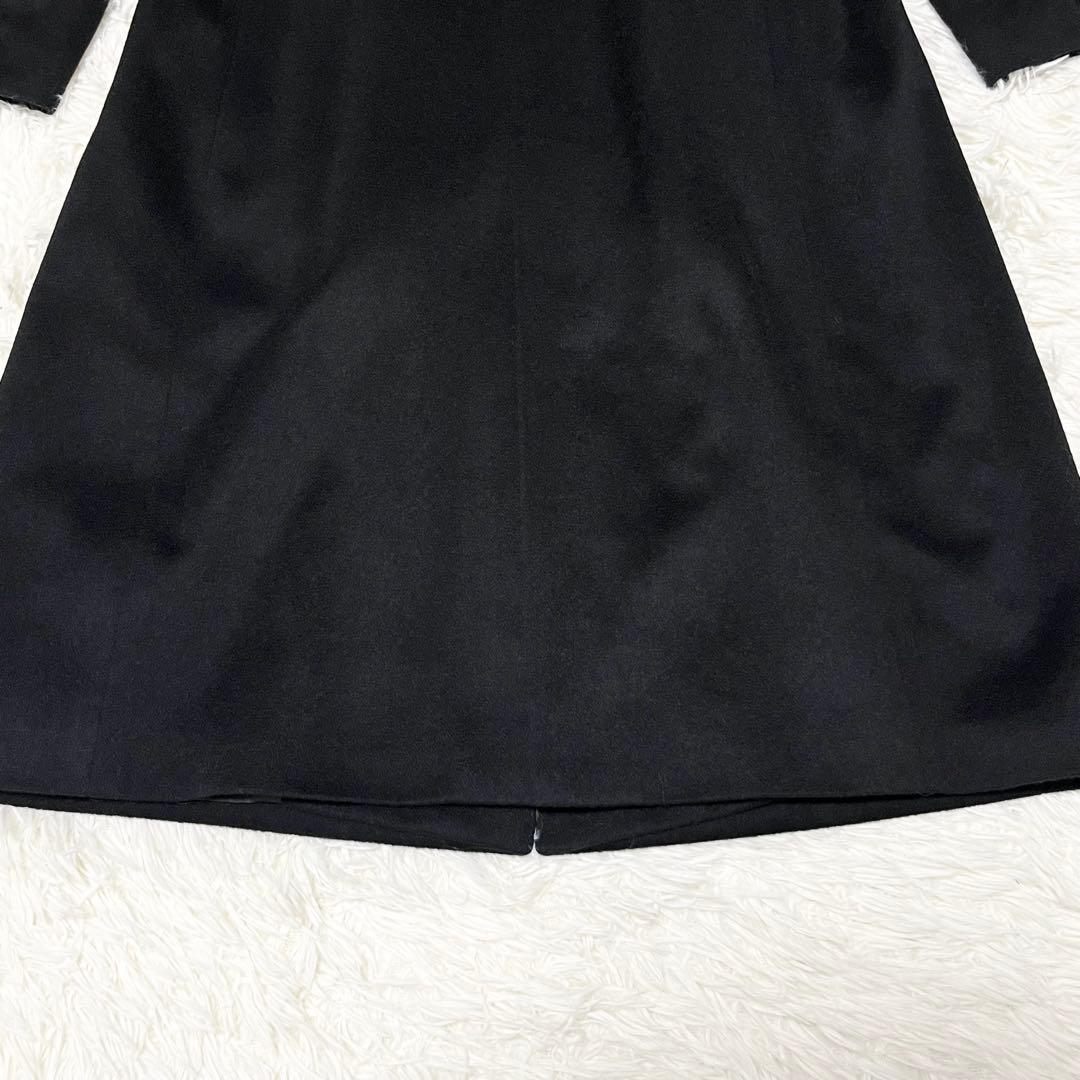 美品✨TOMORROWLAND カシミヤ100% ノーカラーコート　黒　36