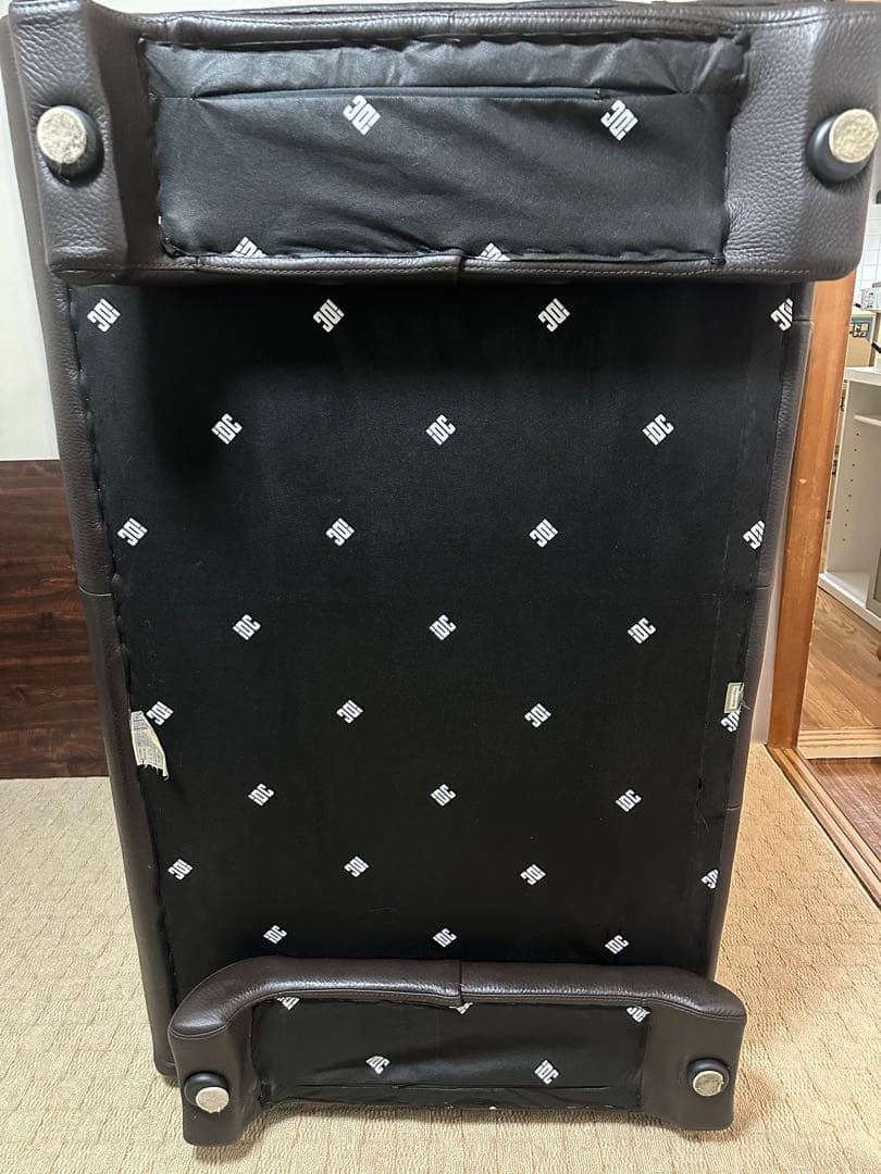 iDC 大塚家具 ソファ L型 220cm x 160cm 3人掛け 総革張り