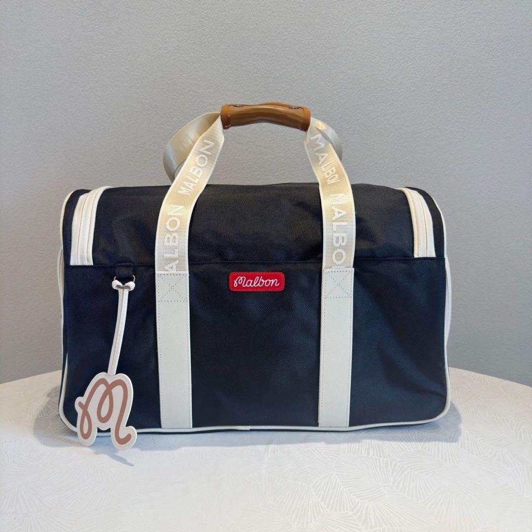 Malbon ゴルフバッグ キャディバッグ ブラック/ホワイト