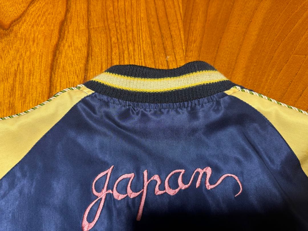 美品 テーラー東洋 両A面 スカジャン 黒虎 鷹 Lサイズ TT14465