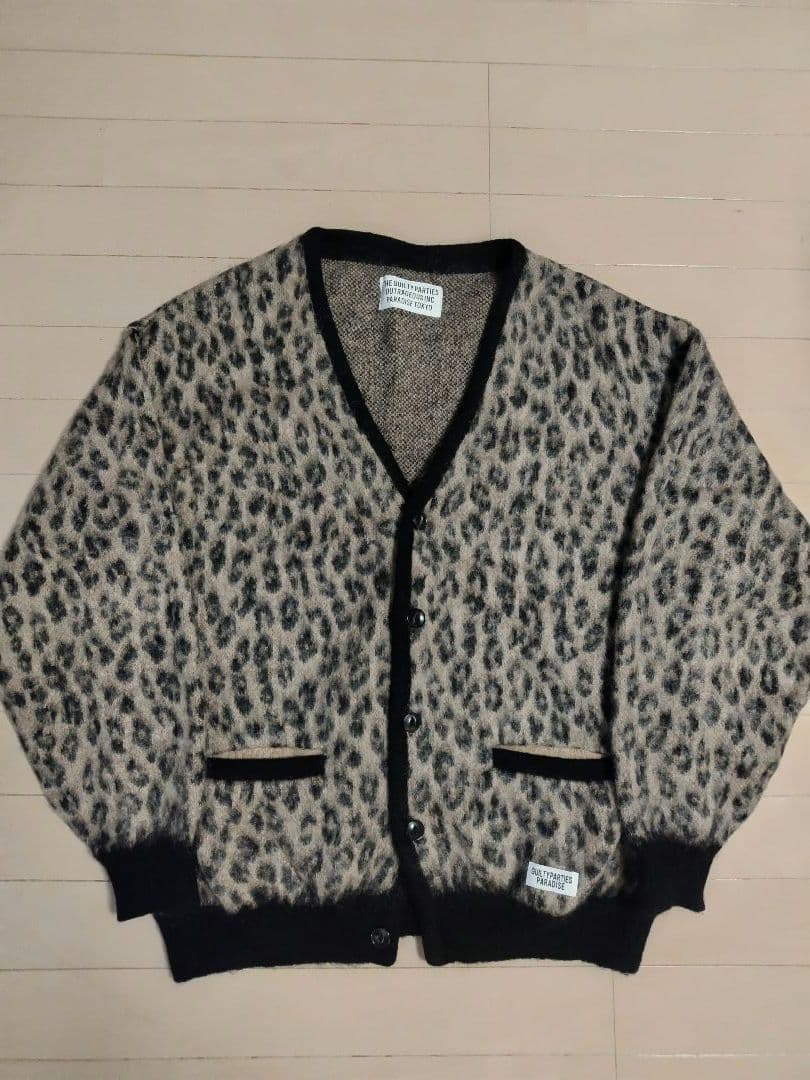 WACKO MARIAワコマリア LEOPARD MOHAIR CARDIGAN